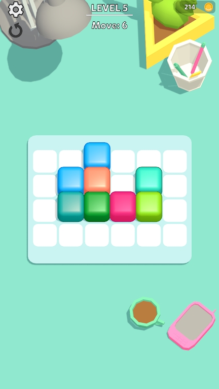 立方体颜色合并游戏