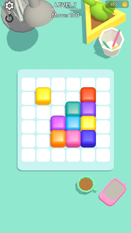 立方体颜色合并游戏