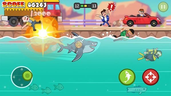 鲨鱼冲刺猎杀游戏