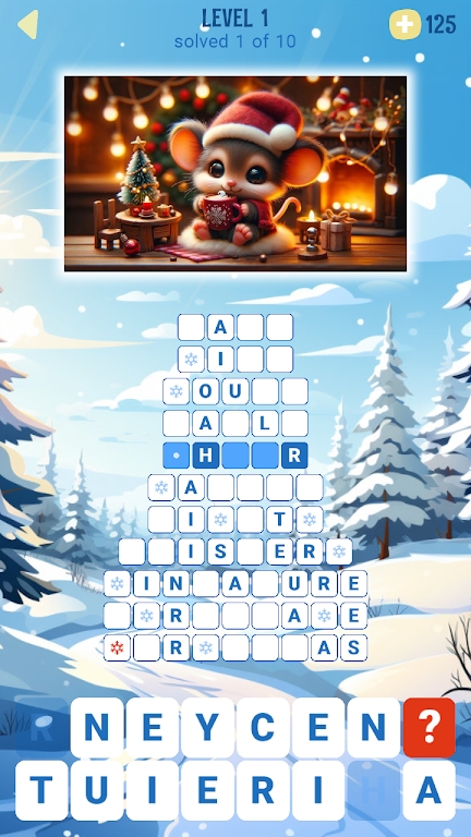 冬日物语单词拼图游戏